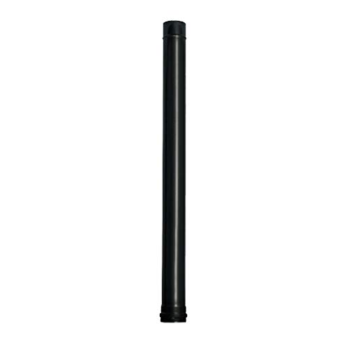 WOLFPACK LINEA PROFESIONAL 22013000 Wolfpack Tubo Acero Negro Longitud Estufas de Leña, Chimenea, Alta resistencia, Vitrificado Pellet, Ø 80 mm. 100 cm