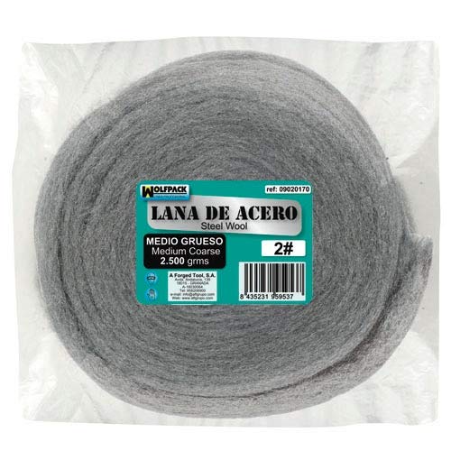 WOLFPACK LINEA PROFESIONAL Lana De Acero 2500 Gr. Lisa 0