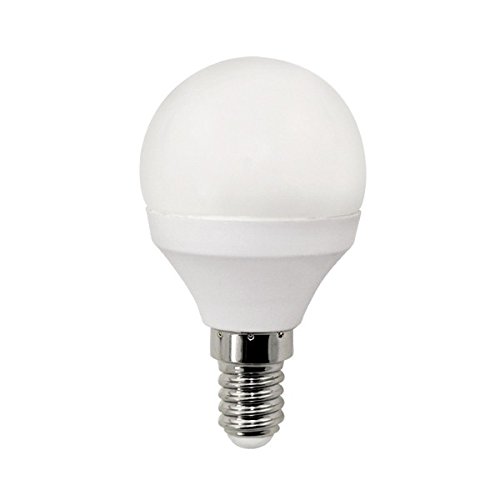 Wonderlamp W-B000005 - Bombilla LED alta potencia E14 esférica , 6 W , Luz neutra (4000º K) , 640 lm, 25000 horas, Ángulo de luz : 220º Encendido instantaneo (100% luz 0,2s)