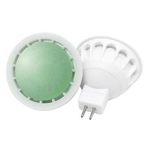 YAYZA! 1-Paquete Prima MR16 GU5.3 6W 12V DC LED Bombilla Regulable 60 grados de haz ancho COB Lámpara Color - Verde YAYZA! 1-Paquete Prima MR16 GU5.3 6W 12V DC LED Bombilla Regulable 60 grados de haz ancho COB Lámpara Color - Verde