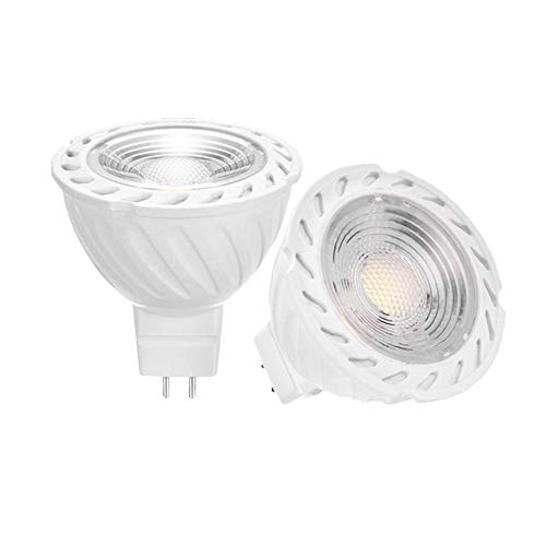 YAYZA! 2-Paquete Nueva Generación MR16 GU5.3 6W 12V AD/DC Bajo Voltaje LED COB Bombilla Foco 500lm Equivalente a Halógeno 50W 60 Grados Haz Ancho Regulable Color Blanco Cálido 3000K YAYZA! 2-Paquete Nueva Generación MR16 GU5.3 6W 12V AD/DC Bajo Voltaje LED COB Bombilla Foco 500lm Equivalente a Halógeno 50W 60 Grados Haz Ancho Regulable Color Blanco Cálido 3000K