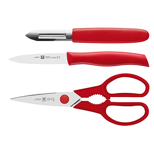 Zwilling 38157-001-0 - Set de Cuchillos Twin Grip 3 pzs Rojo (h.nr.)