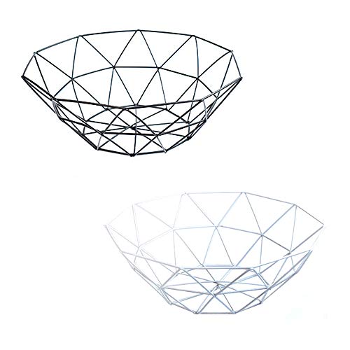 2 Piezas Almacenamiento de Fruta Exquisita Dorada, Negro Decorativo Frutero de Metal, Cesta de Frutero de Mostrador, Diseño de Alambre de Acero Inoxidable de Estilo Moderno, para Pan, Fruta, Verduras 2 Piezas Almacenamiento de Fruta Exquisita Dorada, Negro Decorativo Frutero de Metal, Cesta de Frutero de Mostrador, Diseño de Alambre de Acero Inoxidable de Estilo Moderno, para Pan, Fruta, Verduras