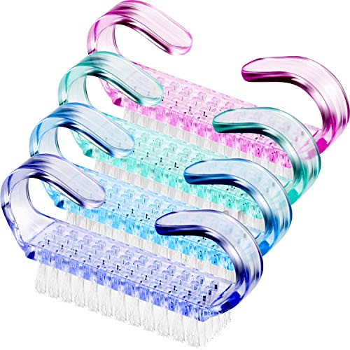 4 Piezas Cepillos de Uñas con Mango Cepillo de Limpieza para Fregar Manos de Plástico, 2.6 x 0.5 x 1.4 Pulgadas (Azul, Verde, Rosa, Púrpura) 4 Piezas Cepillos de Uñas con Mango Cepillo de Limpieza para Fregar Manos de Plástico, 2.6 x 0.5 x 1.4 Pulgadas (Azul, Verde, Rosa, Púrpura)