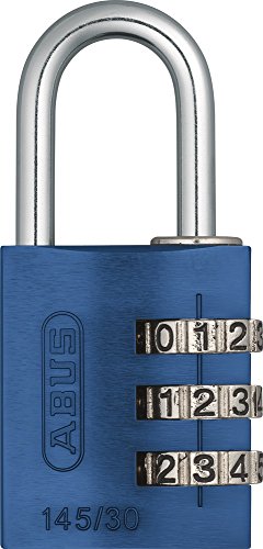 Abus 145/30 AZUL B - Candado aluminio combinacion 30mm 3 dígitos azul blister