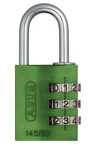 Abus 145/30 VERDE B - Candado aluminio combinacion 30mm 3 dígitos verde blister