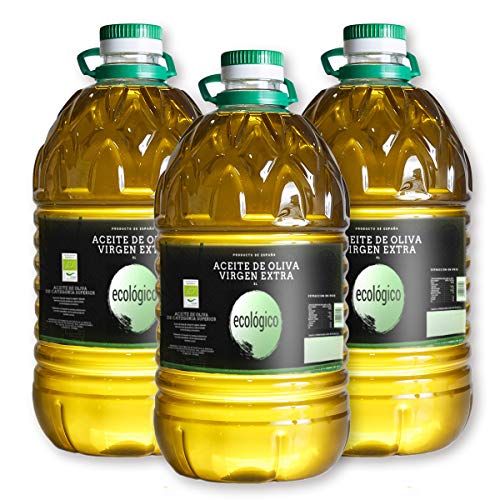 Aceite de Oliva Virgen Extra Ecológico - 5 litros Pack 3 - Cooperativa de Elche de la Sierra