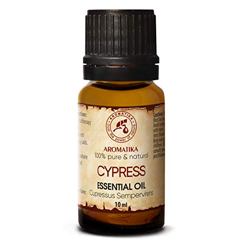 Aceites esenciales de ciprés 10ml - Cupressus sempervirens - España - 100 por ciento puro y natural - Cypress Oil