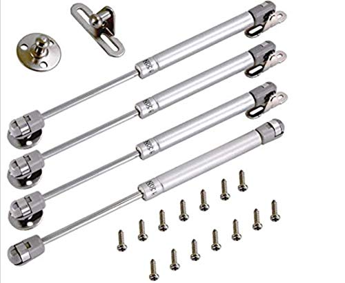 Amortiguadores Muebles Cocina,Queta 4Pcs Pistones a Gas Muebles Cocina DeElevables 100N/10kg,285mm,Pistones Hidraulicos Muebles Cocina con Tornillos,Adecuado para Guardarropas,Gabinetes,Tatami Amortiguadores Muebles Cocina,Queta 4Pcs Pistones a Gas Muebles Cocina DeElevables 100N/10kg,285mm,Pistones Hidraulicos Muebles Cocina con Tornillos,Adecuado para Guardarropas,Gabinetes,Tatami