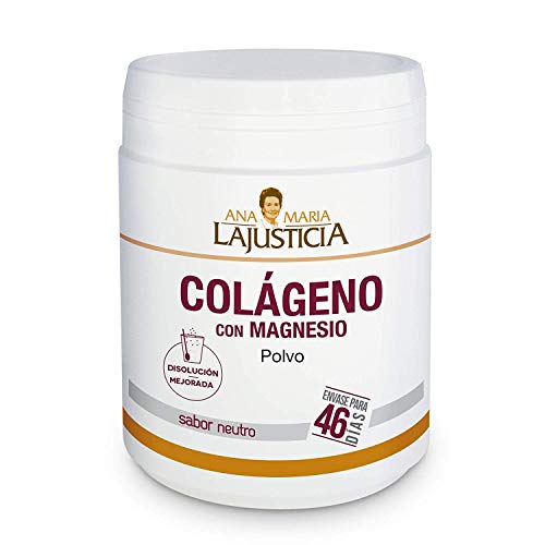 Ana Maria Lajusticia - Colágeno con magnesio – 350 gramos (sabor neutro) articulaciones fuertes y piel tersa. Regenerador de tejidos con colágeno hidrolizado tipo 1 y tipo 2. Envase para 46 días. Ana Maria Lajusticia - Colágeno con magnesio – 350 gramos (sabor neutro) articulaciones fuertes y piel tersa. Regenerador de tejidos con colágeno hidrolizado tipo 1 y tipo 2. Envase para 46 días.