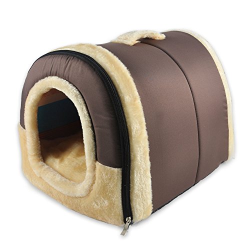 ANPPEX 2 en 1 Casa y Sofá para Mascotas, Lavable a Máquina Casa Cama de Perro Gato Puppy Conejo Mascota Antideslizante Plegable Suave Calentar con Cojín Extraíble Colchón ANPPEX 2 en 1 Casa y Sofá para Mascotas, Lavable a Máquina Casa Cama de Perro Gato Puppy Conejo Mascota Antideslizante Plegable Suave Calentar con Cojín Extraíble Colchón