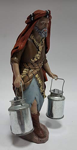Arte Pesebre Pastor con cántara de Leche, para Figuras de 17 cm.