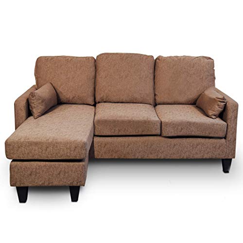 Astan Hogar AH-AR40700CH Lena - Sofá Cama 3 Plazas con Chaise Longe, Tapizado Tela, color Chocolate Astan Hogar AH-AR40700CH Lena - Sofá Cama 3 Plazas con Chaise Longe, Tapizado Tela, color Chocolate
