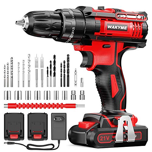 Atornillador de Impacto de Taladro Inalámbrico WAKYME, Destornillador Eléctrico de Perno de 21 V, Atornillador de Taladro, Cargador Rápido, Ajuste de Avance y Retroceso, Luz LED Atornillador de Impacto de Taladro Inalámbrico WAKYME, Destornillador Eléctrico de Perno de 21 V, Atornillador de Taladro, Cargador Rápido, Ajuste de Avance y Retroceso, Luz LED