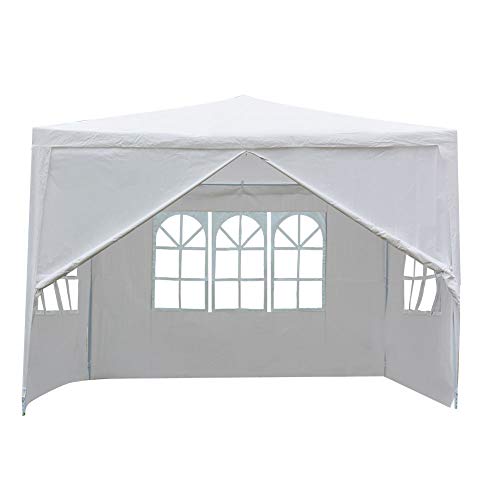 Ausla Carpa de jardín de 3 x 3 m con 4 paredes para camping, eventos, festivales, bodas, mercados de pulgas, fiestas Ausla Carpa de jardín de 3 x 3 m con 4 paredes para camping, eventos, festivales, bodas, mercados de pulgas, fiestas