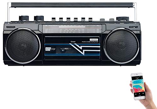 Grabadora de cinta retro Reproductor de cassette Altavoz al aire libre AM  FM SW 4 bandas Radio USB SD Reproductor MP3 Reproductor de grabaciones
