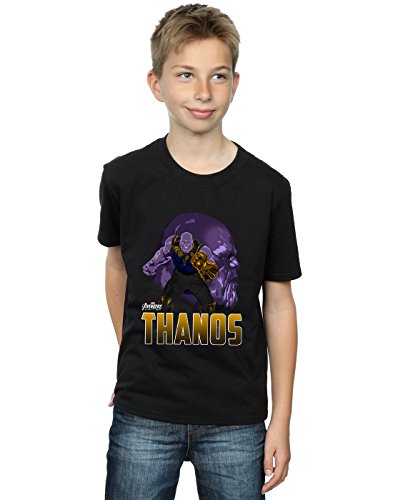 Avengers Niños Infinity War Thanos Character Camiseta Negro 9-11 Years