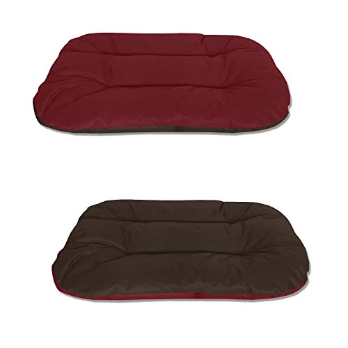 BedDog® Rex 2en1 Rojo/Negro L Aprox. 80x60x11cm colchón para Perro, 9 Colores, Cama, sofá, Cesta para Perro