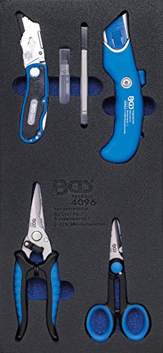 BGS 4096 | Bandeja para carro 1/3: Juego de cuchillas y tijeras | 6 piezas