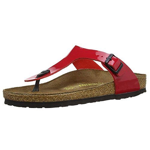 Birkenstock Gizeh, Zapatillas de estar por casa con talón abierto Unisex adulto, Rojo (Tango Red Lack), 39 EU Birkenstock Gizeh, Zapatillas de estar por casa con talón abierto Unisex adulto, Rojo (Tango Red Lack), 39 EU