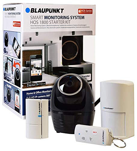 Blaupunkt HOS-1800 Sistema Alarma sin cuotas con cámara vigilancia interior IP. Detecta y enfoca al intruso de forma automática.