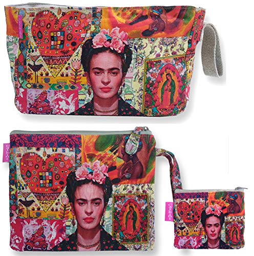 Bolso Aseo/Neceser Maquillaje Viaje/Set 3 Piezas Neceseres, sobre Cartera y Monedero de Mujer. Bolso Aseo/Neceser Maquillaje Viaje/Set 3 Piezas Neceseres, sobre Cartera y Monedero de Mujer.