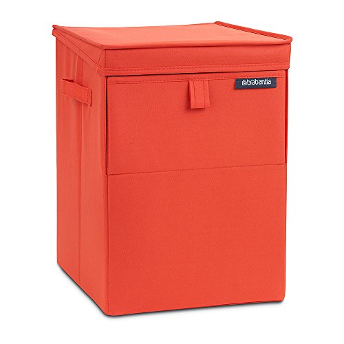 Brabantia 109362 - Caja apilable para la Colada, Color roja