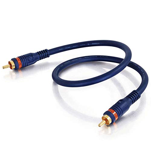 C2G 2m Velocity Digital Audio Coax Cable - cables de vídeo compuesto (RCA, RCA, Masculino, Masculino, Oro, Negro)