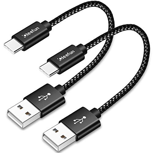 Cable USB C Corto (0,3m 2 Pack), CLEEFUN Cable USB Tipo C de Carga Rápida, Ultra Resistente Nylon Cable para Samsung Galaxy S10 S9 S8 A40 A50 M20 M30s, Xiaomi Mi 8 9 9T, Redmi Note 8 9 Pro, Moto G6 G7 Cable USB C Corto (0,3m 2 Pack), CLEEFUN Cable USB Tipo C de Carga Rápida, Ultra Resistente Nylon Cable para Samsung Galaxy S10 S9 S8 A40 A50 M20 M30s, Xiaomi Mi 8 9 9T, Redmi Note 8 9 Pro, Moto G6 G7