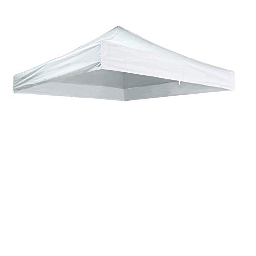 Cablematic - Lona de techo para carpa plegable de 250x250cm blanca