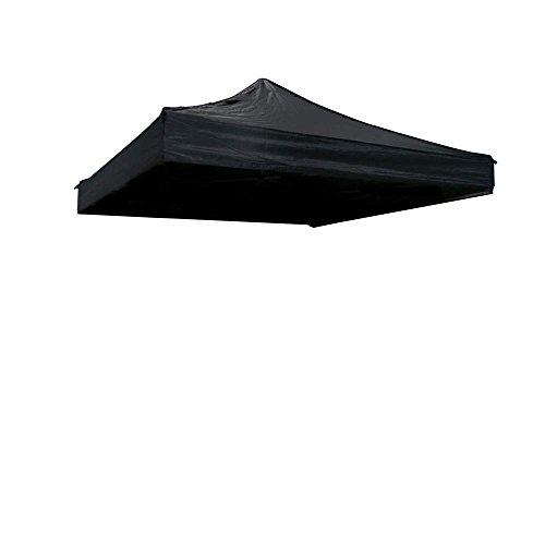 Cablematic - Lona de techo para carpa plegable de 300x600cm negra