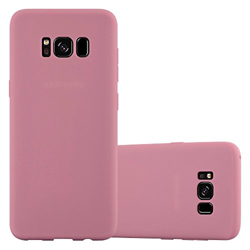 Cadorabo Funda para Samsung Galaxy S8 en Candy Rosa - Cubierta Proteccíon de Silicona TPU Delgada e Flexible con Antichoque - Gel Case Cover Carcasa Ligera