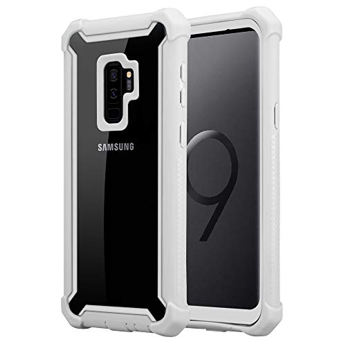 Cadorabo Funda para Samsung Galaxy S9 Plus en Gris Abedul -2-en-1 Cubierta con Borde Silicona TPU y Espalda Acrílico - Case Cover Carcasa Protectora Ligera
