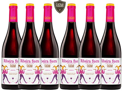 CAMINO DE CABRAS Caja de vino - Mencía - vino tinto – D.O. Ribeira Sacra – Producto Gourmet - Vino para regalar - Vino Premium - 6 botellas x 750 ml.