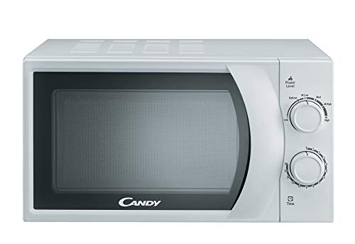 CANDY CMW 2070 M Microondas, Capacidad 20L, 2 Mandos mecánicos, Plato giratorio 24,5cm, 6 Niveles de potencia, 700 W, 20 litros, Stainless Steel, Blanco CANDY CMW 2070 M Microondas, Capacidad 20L, 2 Mandos mecánicos, Plato giratorio 24,5cm, 6 Niveles de potencia, 700 W, 20 litros, Stainless Steel, Blanco