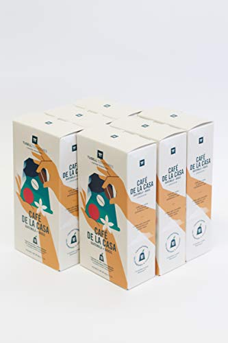 Capsulas Compatibles Nespresso ® | 100% Biodegradable y Compostable | Pack 6 (6x10) | 60 Capsulas | Tusell Tostadores (Cafe de la Casa)