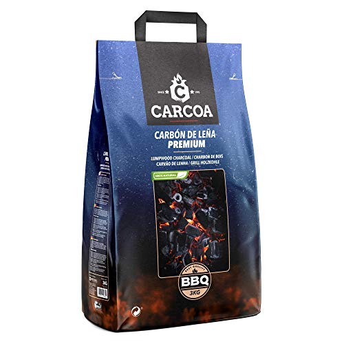 Carcoa 0124 Carbon Vegetal 3 KG, Negro Azul, 48x23x13 cm
