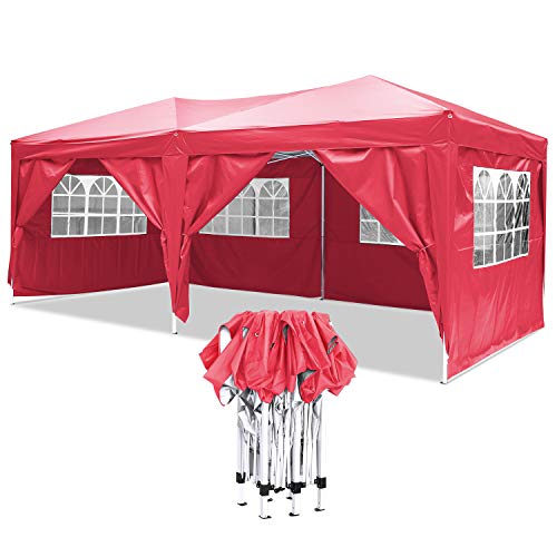 Carpa con Paredes 3x6 m | Plegable, Impermeable, con Protección Solar, Ideal para Fiestas en el Jardín | Gazebo, Cenador, Pabellón, Tienda Fiestas | persona 10-12 (Typ_5) Carpa con Paredes 3x6 m | Plegable, Impermeable, con Protección Solar, Ideal para Fiestas en el Jardín | Gazebo, Cenador, Pabellón, Tienda Fiestas | persona 10-12 (Typ_5)