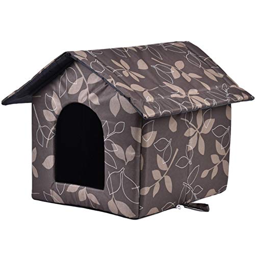 Casa para gato exterior, caseta de invierno para gato, caseta, extraíble, suave y cálida, para gato, perro, conejo, cachorro. Casa para gato exterior, caseta de invierno para gato, caseta, extraíble, suave y cálida, para gato, perro, conejo, cachorro.