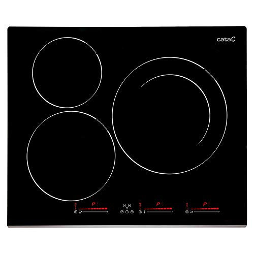 Cata | placa de Inducción | Modelo INSB 6003 BK | 3 Zonas de Cocción | 9 Niveles de Potencia Regulables + Booster | Ancho de 59cm | Color Negro Cata | placa de Inducción | Modelo INSB 6003 BK | 3 Zonas de Cocción | 9 Niveles de Potencia Regulables + Booster | Ancho de 59cm | Color Negro