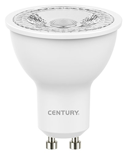CENTURY LEXAR - Lámpara LED (8 W, GU10, A+, 500 lm, 20000 h, Blanco cálido)