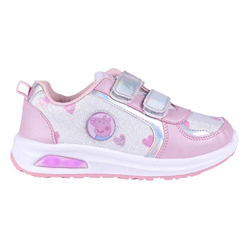 Cerdá Life'S Little Moments Zapatillas con Luces para Niñas de Peppa Pig con Licencia Oficial Nickelodeon, Deportivas, Multicolor, 26 EU