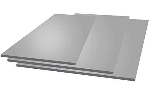 Chapa de aluminio, 250 mm x 250 mm x 2 mm, 2000