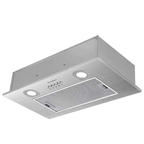 CIARRA CBCS5913A Campana Extractora Encastrable Evacuación al exterior y Recirculación interna por Filtro de Carbono CBCF005 Ancho 52 cm Capacidad 300 m³/h Acero Inoxidable CIARRA CBCS5913A Campana Extractora Encastrable Evacuación al exterior y Recirculación interna por Filtro de Carbono CBCF005 Ancho 52 cm Capacidad 300 m³/h Acero Inoxidable