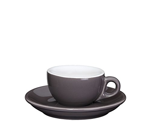 Cilio Roma marrón 215113 Taza de café, Porcelana, 11,8 x 11,8 x 5 cm