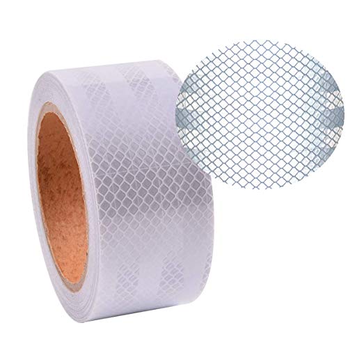 Cinta Reflectante 10M, Cinta Adhesiva Reflectante Advertencia de Seguridad de alta intensidad Etiqueta para Camiones Coche Blanco (5 cm x 10 m) Cinta Reflectante 10M, Cinta Adhesiva Reflectante Advertencia de Seguridad de alta intensidad Etiqueta para Camiones Coche Blanco (5 cm x 10 m)