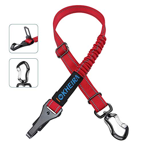 Cinturón de Seguridad para Perros de Iokheira, arneses de Seguridad Ajustables 3 en 1 para el Coche, cinturón de Seguridad Reflectante con Ganchos para Todas Las Razas de Perros y Tipos de Coches Cinturón de Seguridad para Perros de Iokheira, arneses de Seguridad Ajustables 3 en 1 para el Coche, cinturón de Seguridad Reflectante con Ganchos para Todas Las Razas de Perros y Tipos de Coches