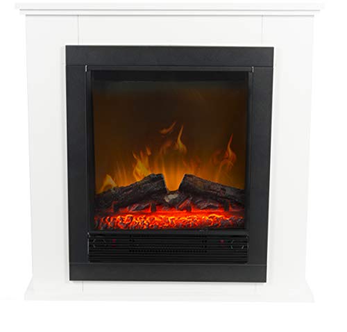 Classic Fire Chimenea eléctrica Lugano – Sartén eléctrica autoportante con Efecto de Fuego, 1800 W, Color Negro (Elektrischer Kamin) Classic Fire Chimenea eléctrica Lugano – Sartén eléctrica autoportante con Efecto de Fuego, 1800 W, Color Negro (Elektrischer Kamin)