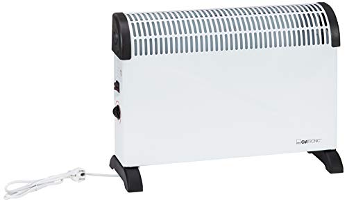 Clatronic KH 3077 - Convector con termostato regulable, 3 niveles de temperatura, con regulador de potencia para un bajo consumo