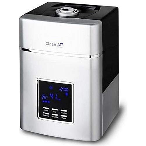 Clean Air Optima CA-604, Humidificador de aire con ionizador ultrasónico, 6L, 55m2, 38W, <25dB, Blanco